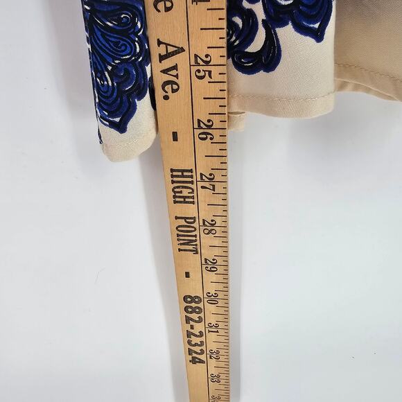 Altar’d State Cream Navy Crochet Embroidered Lace Sleeveless Boho Chic Top S - Picture 7 of 9